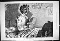 Antique Old Print 1878 Undress Rehearsal Boy Bedroom Scene Music Instrument