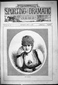 Original Old Antique Print Portrait Miss Randolph Beautiful Woman 1878 19th