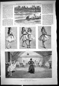 Old Oxford Cambridge Boat Race 1878 Paris Academy Stage Dancing Balle Victorian