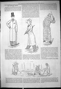 Original Old Antique Print 1878 Theatre Captious Critic Men Fashion Victorian