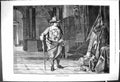 Original Old Antique Print 1878 Cromwell Whitehall Art Painting 19th