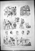 Antique Old Print 1878 Cumberland Westmoreland Wrestling Lillie Bridge Sport