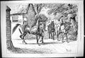 Antique Old Print 1878 Contrast Horses Stable Trainer Agriculture Sturgess 19th