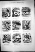 Antique Print 1878 Carp Fishing Extraordinary Angling Fishermen River Scene