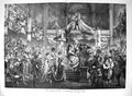 Old Antique Print 1878 Artist'S Festival Dusseldorf Final Group Germany 19th