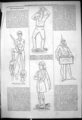 Antique Old Print 1878 Captious Critic Temple Theatre Royal Alfred Rainbow 19th