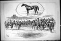 Original Old Antique Print 1878 City Suburban Horse Racing Sefton Sport Jockeys