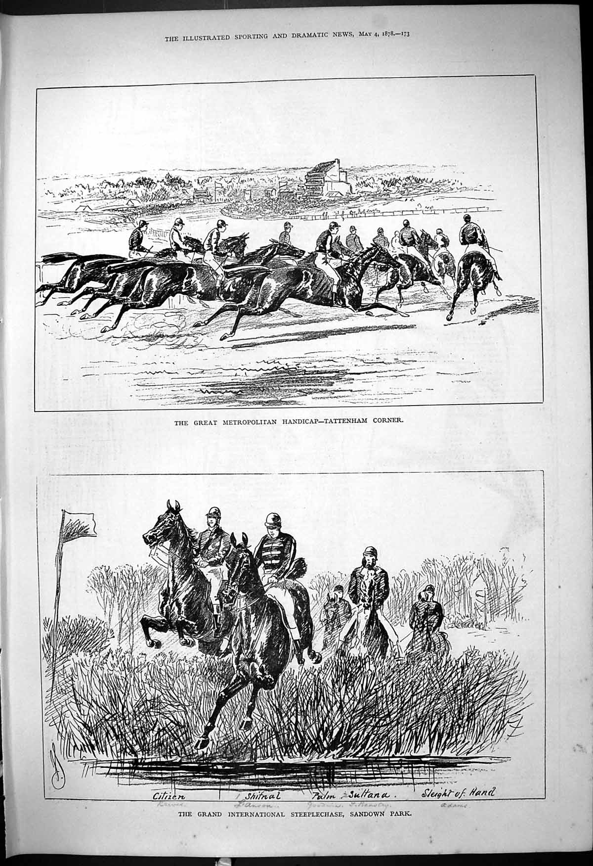 Old International Steeplechase Sandown Horse Racing Tattenham Citizen