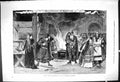 Original Old Antique Print Scene Harmannen Stockholm Theatre Actors 1878 19th