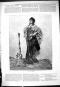 Original Old Antique Print 1878 Portrait Moorish Maiden Beautiful Woman 19th