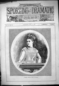 Antique Old Print Portrait Madame Adelina Patti Juliet Theatre Actress 1878