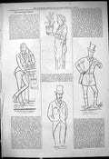 Antique Old Print 1878 Captious Critic Park Theatre Godfrey Harve Tiger Tim