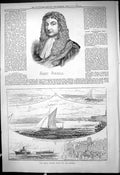 Old Barge Sailing Match Medway Conqueror Chatham 1878 Portrait Henry Victorian