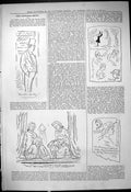Antique Old Print 1878 Theatre Captious Critic Court Olivia Spectators Box 19th