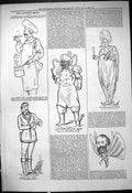 Old Antique Print 1878 Theatre Captious Critic Alhambra Laughable Farce 19th