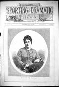 Antique Old Print 1878 Portrait Madame Cepeda Italian Opera Beautiful Woman
