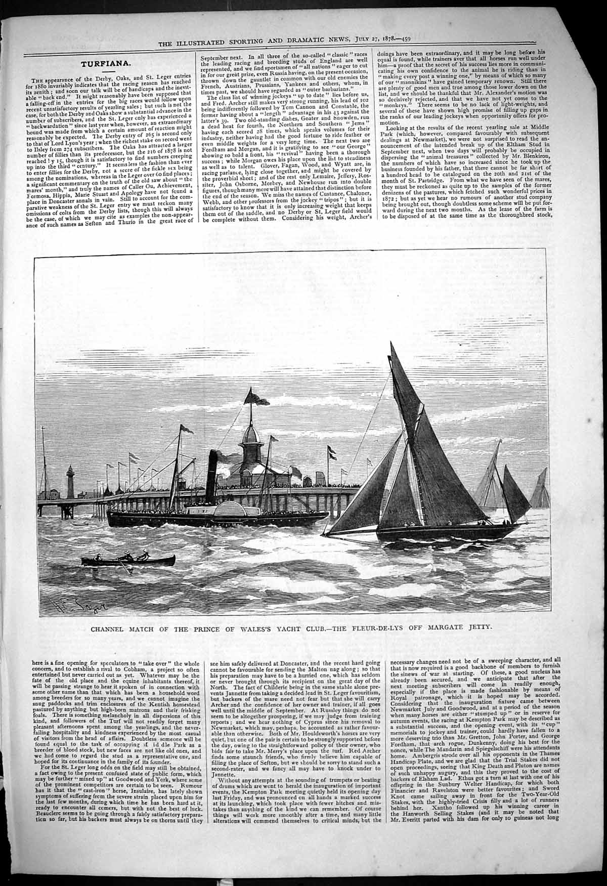 Old Channel Match Prince Wales Yacht Club Fleur-De-Lys Margate Jetty