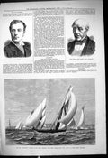 Old Royal Western Yacht Club Majesty'S Cup 1878 Portrait Barnes John Victorian