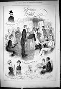 Antique Print 1878 End Hunting Season Afternoon Dance Romance Entertainment