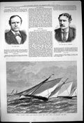 Old Royal Victoria Yacht Club Regatta Ryde Cup 1878 Portrait Shiel Ba Victorian