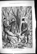Original Old Antique Print 1878 Sport Austrian Crown Prince Hunting Game Birds