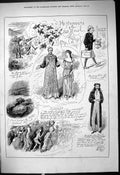 Antique Old Print 1878 Humours August Grouse Hunting Gladstone Bag Haymarket
