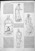 Old Print Captious Critic Actors Theatre Margate Mistress Ceremonies 1878 19th