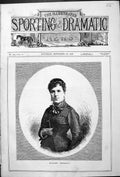 Original Old Antique Print Portrait Madame Trebelli Beautiful Woman 1878 19th
