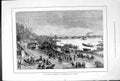 Original Old Antique Print Novaja Derewnia Saint Petersburg Sunday Evening 1878
