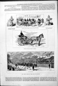 Old Bois Boulogne Races Horses Harness Race-Course Jockeys Marshal Ma