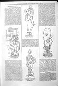 Antique Old Print Captious Critic Theatre Actors Mr Righton Billstickers 1878