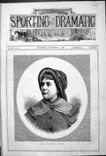 Original Old Antique Print Portrait Mrs Georgina Weldon Beautiful Woman 1878