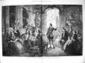 Old Print Goethe At Grand Ducal Court Weimar Men Women Indoor Scene 1878 19th