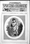Original Old Antique Print Portrait Miss Fowler As Perdita Beautiful Woman 1878