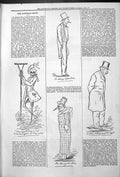 Antique Old Print Captious Critic Theatre Money Lender Spender Actors 1878 19th