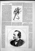 Old Antique Print Late Mr Samuel Phelps Bertuccio The Fools Revenge 1878 19th
