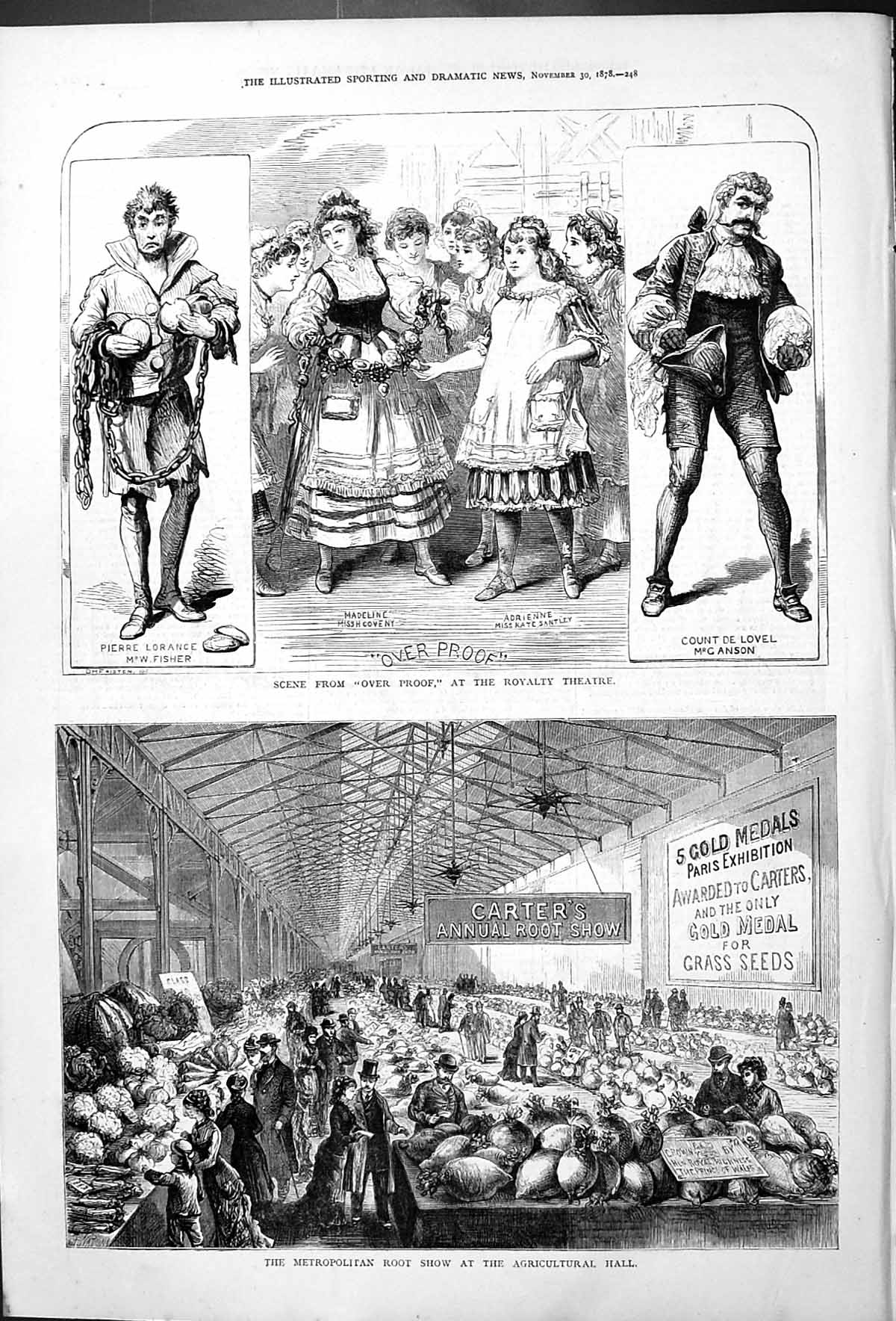 Old Over Proscene Royalty Theatre Metropolitan Root Show Agricultural