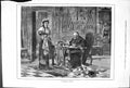 Original Old Antique Print A Delicate Subject 1878 Man Woman Indoor Scene 19th