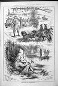 Old Antique Print Royal Sport At Sandringham 1878 Partridge Drive Horses 19th