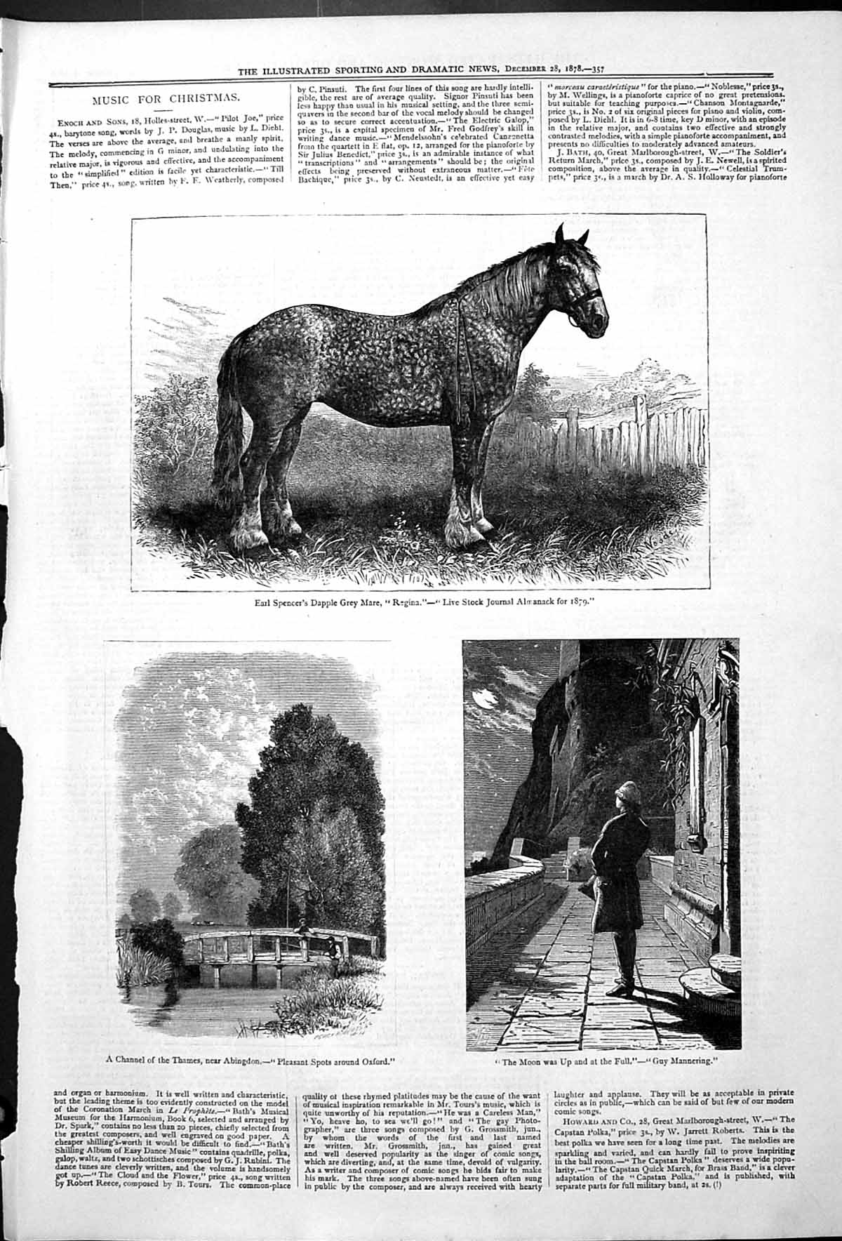 Old Earl Spencer Dapple Grey Mare Horse Woods Thames Channel Abingdon