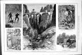 Antique Print Zwanzig Killing Wolf Bastei Bridge Grange Attacked Monkeys 18