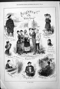 Old Brighton In The Winter Season Scenes On The Coast 1879 Kings Road Victorian