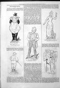 Antique Old Print Captious Critic Actors Theatre Detective Paul Meritts 1879