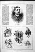 Antique Print Hopwood Pigeon Shooting Monaco Fancy Dress Ball Chelsea 1879 19th