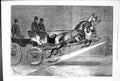 Original Old Antique Print Horses Leap In The Dark 1879 Carriage Men Sturgess