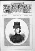 Old Print 1879 Hunting Field Lady Celebrities Hon. Miss Stapleton-Cotton 19th