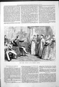 Antique Old Print Scene From Truth Criterion Theatre Actors Actresses 1879 19th