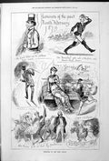 Old 1879 February Humours Past Month Saint Valentines Day Pantomime C Victorian