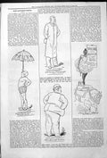 Original Old Antique Print Captious Critic Drury Lane Comedians 1879 Victorian