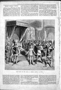 Antique Print Scene From Etienne Marcel Opera At Lyons Musical Review 1879 19th